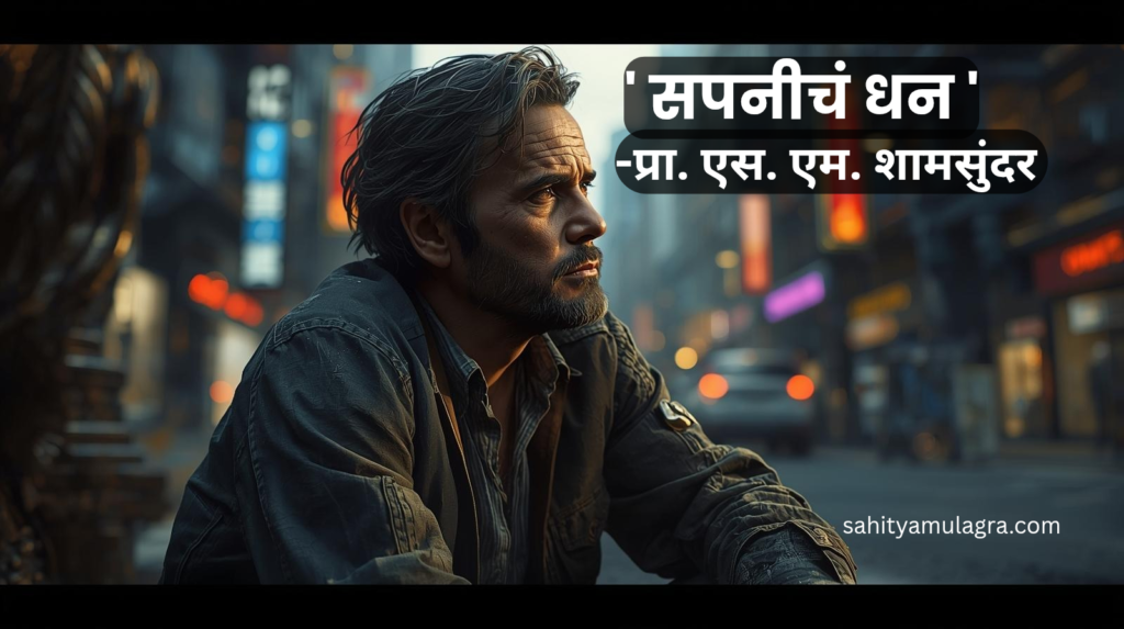 सपनीचं धन पाहणारी व्यक्ती.