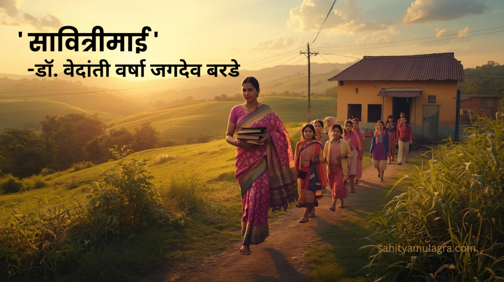 ' सावित्रीमाई ' ही कविता.