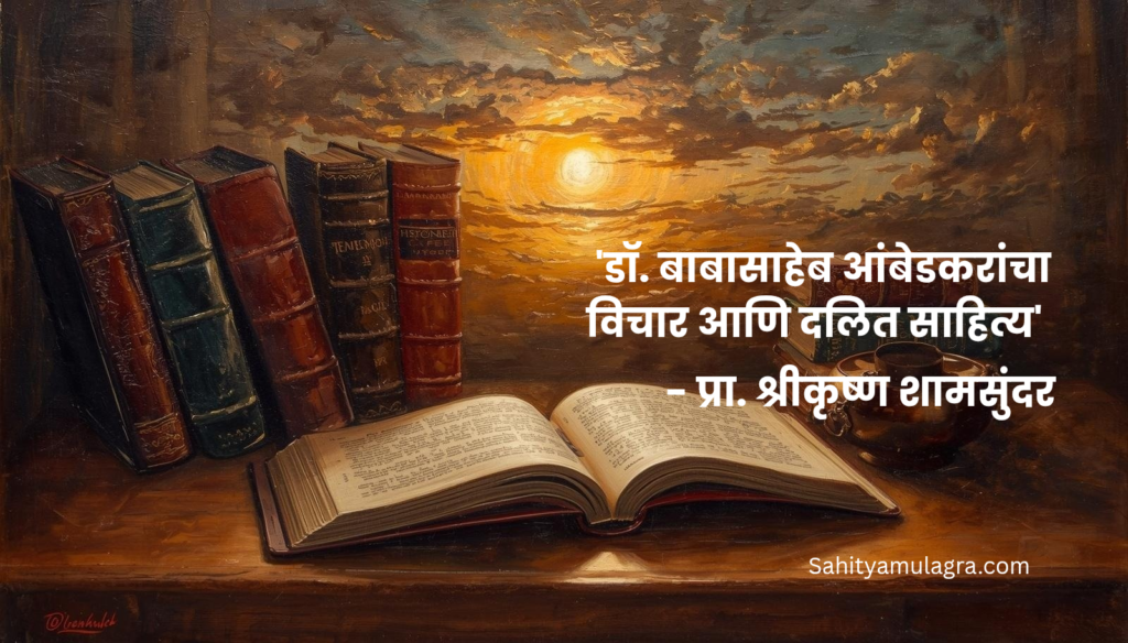 डॉ. बाबासाहेब आंबेडकरांचा विचार आणि दलित साहित्य याविषयी सविस्तर चर्चा केलेली आहे