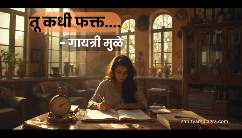 कवयित्री गायत्री मुळे यांची ही कविता.