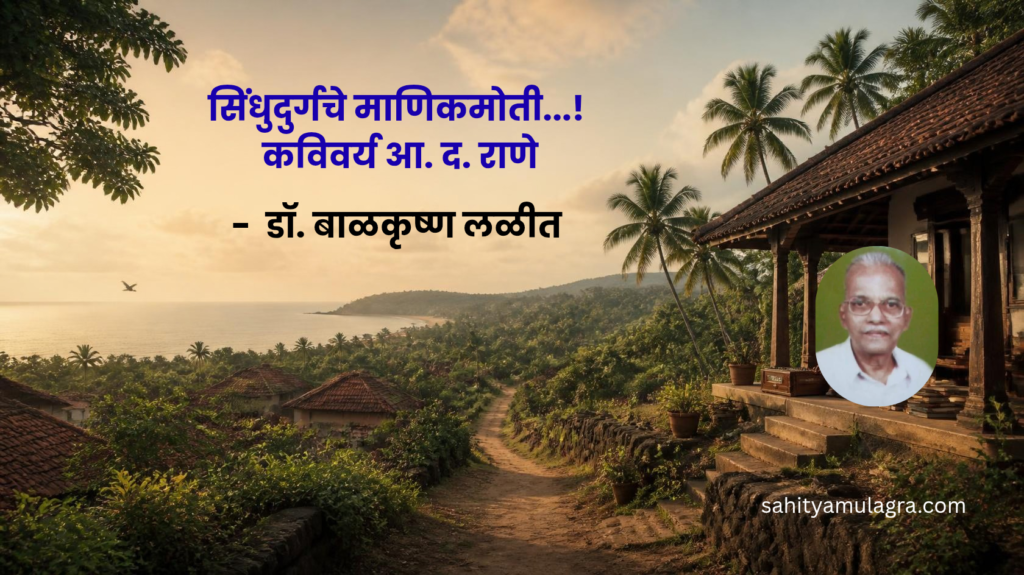 कविवर्य आ. द. राणे गुरुजी यांच्या साहित्यिक जीवनाचे, मालवणी बोलीतील कविता, ललित लेखन, अध्यापन आणि कोकणच्या निसर्गाशी असलेल्या नात्याचे दर्शन घडवणारा स्मृतिलेख